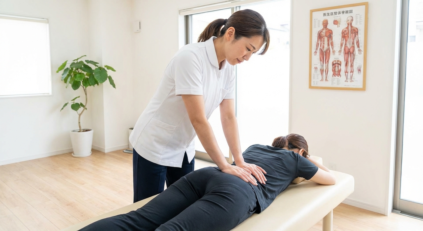 骨盤矯正施術のイメージ